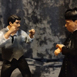 Don Camillo and Peppone, Fernandel and Gino Cervi figurine