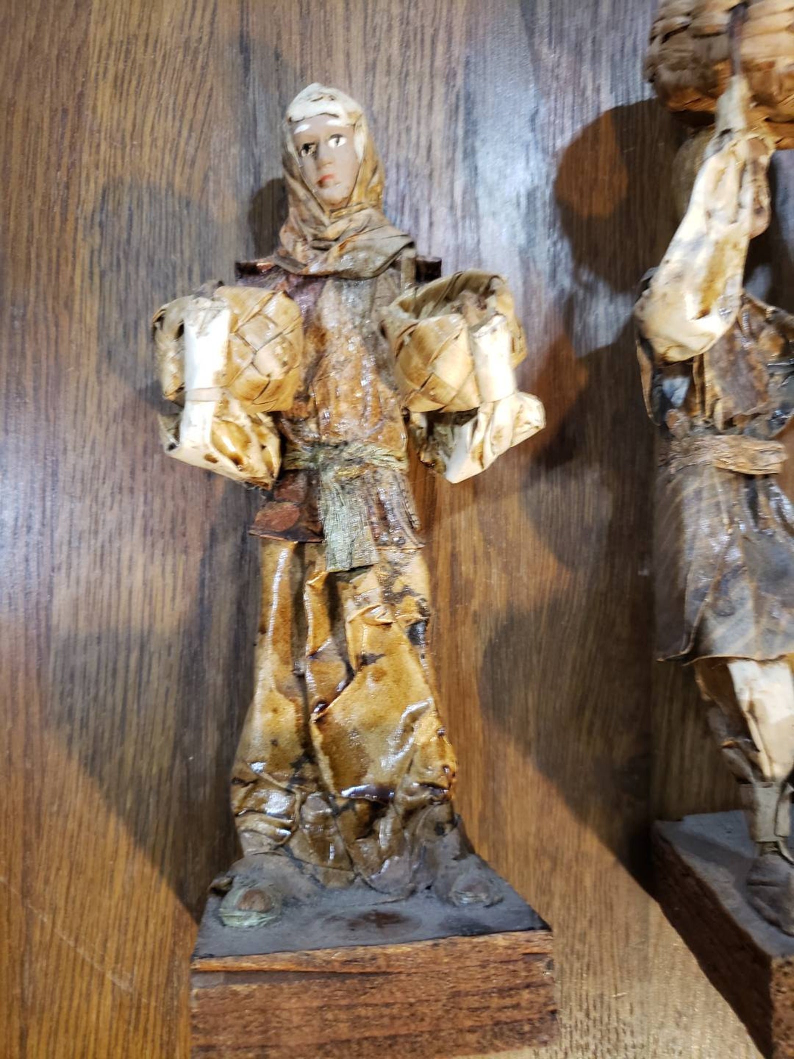 Paper mache folk art figures Etsy