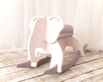 Rocking Elephant, Rockin toy, Rocking Horse, Rocking chair, Pink