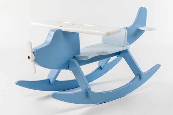 Wooden airplane store rocker