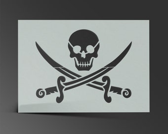 Jolly Roger Schablone Etsy