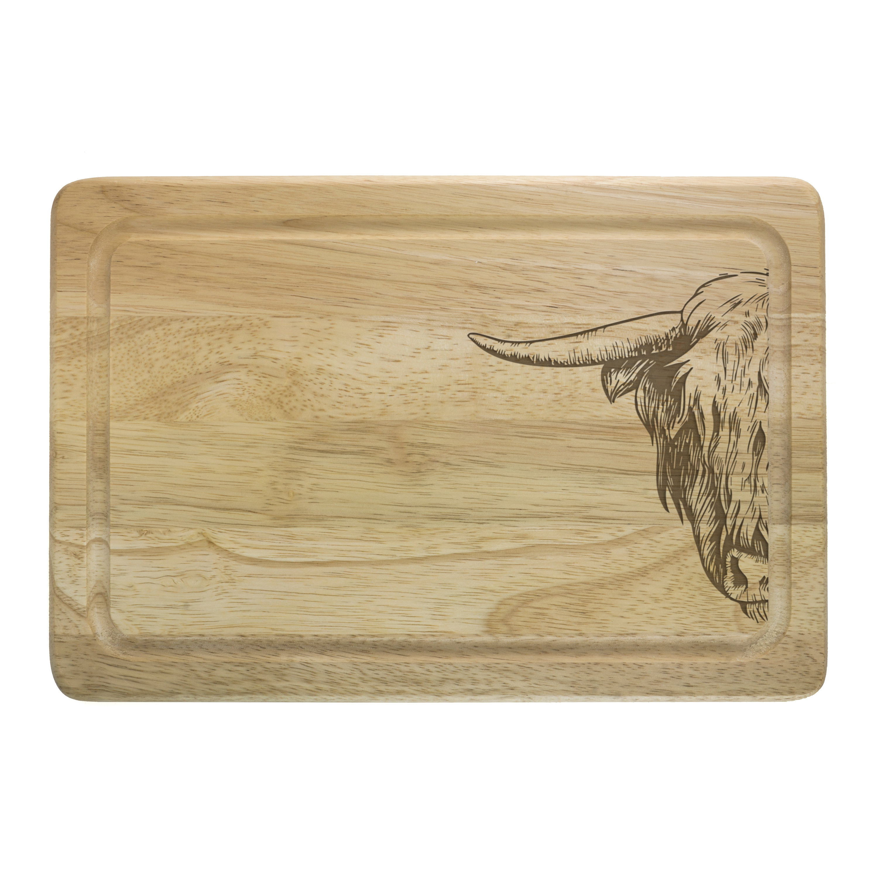 Highland Cow Wooden Chopping Board Scotland Cheese Board Etsy