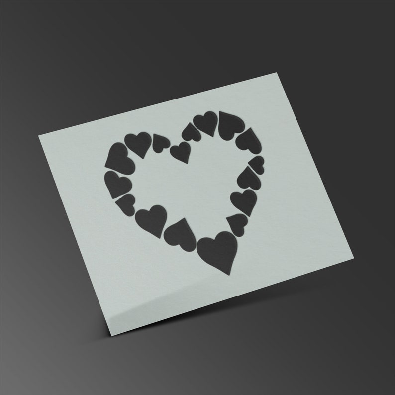 Love Heart Stencil Hollow Mylar Sheet Painting Wall Art Craft Etsy
