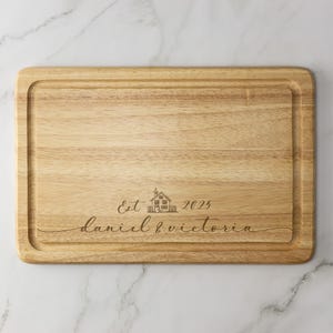 Personalised New Home Engraved Wooden Chopping Board Cheese Board Serving Board Cutting Novelty Gift Birthday Christmas Housewarming Wedding
