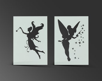 Fairy Pixie Stencil Mylar Fantasy Sheet Painting Wall Art Craft Airbrush 190 Micron Kids Bedroom