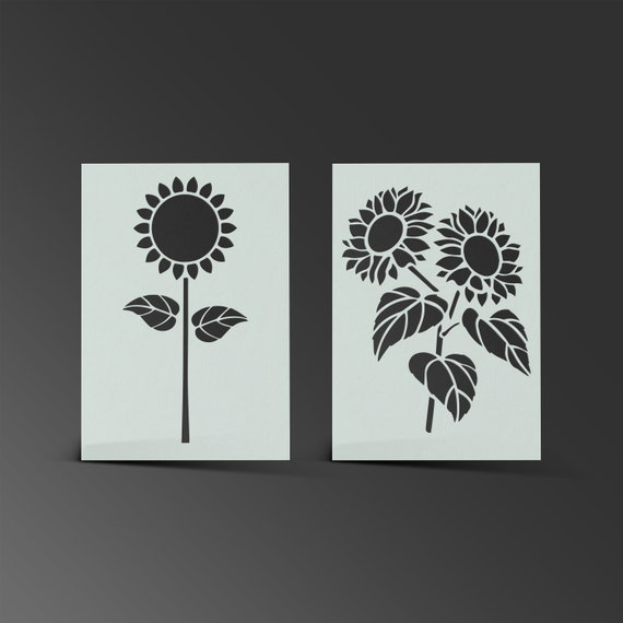 Sunflower Paint Stencil