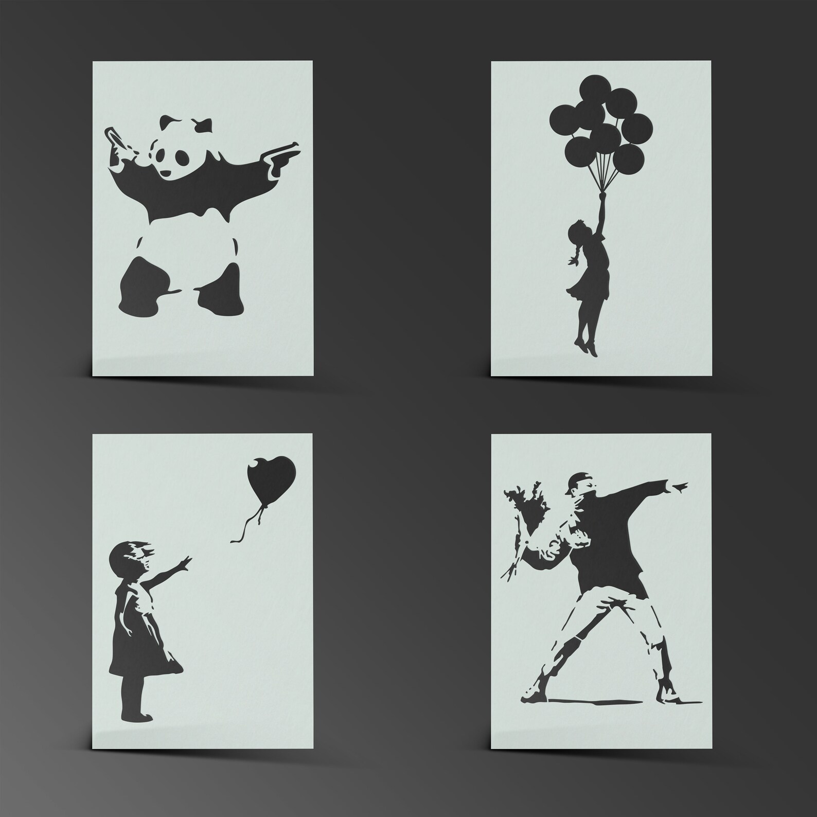 Banksy Stencil Mylar Sheet Painting Wall Art Craft Airbrush Etsy Banksy Stencil Mylar Sheet Painting Wall Art Craft Airbrush Etsy