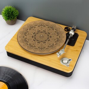 Mandala Record Player Slip Mat TurnTable DJ Slip Mat UV Printed