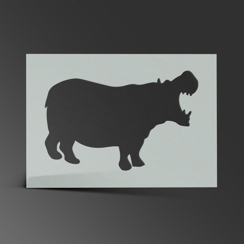 Tier Schablone Afrika Löwe Tiger Elefant Mylar Blatt