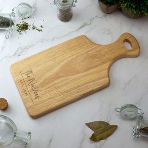 Personalised Custom Engraved Wooden Serving Board Cheese Board Serving Board Cutting Novelty Gift Birthday Christmas Housewarming Wedding image 2