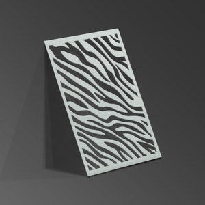 Zebra Pattern Stencil Mylar Sheet Painting Wall Art Craft Airbrush 190 Micron