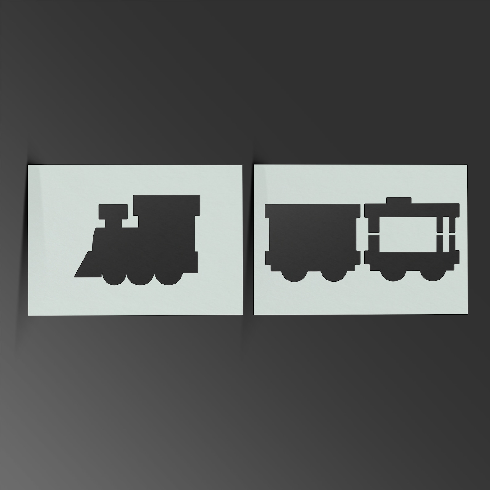 Train Stencil Mylar Steam Engine Sheet Painting Wall Art Craft - Etsy UK