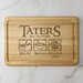 Lord of the Rings Engraved Wooden Chopping Board Potatoes Taters Cheese Board Serving Board Birthday Christmas