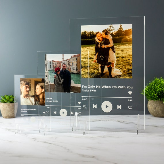 Chanson Personnalisee Plaque Playlist Streaming Petit Ami Etsy
