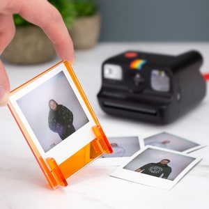 Polaroid Go Photo Frame Stand Holder Laser Cut Acrylic Photography Retro Gift Birthday Christmas Valentines Active Instant Camera Instax