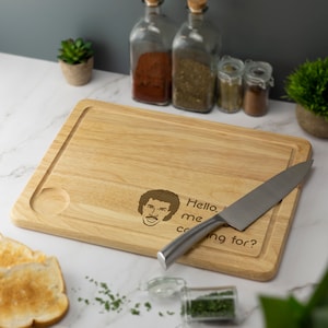 Graviertes Holz-Schneidebrett Käsebrett Servierbrett Lionel Richie aus Holz