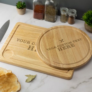 Personalised Custom Engraved Wooden Chopping Board Cheese Board Serving Board Cutting Novelty Gift Birthday Christmas Housewarming Wedding