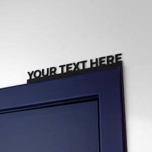 Benutzerdefinierter Text Türtopper Wandregal Schild - Benutzerdefinierter Text und Größen verfügbar