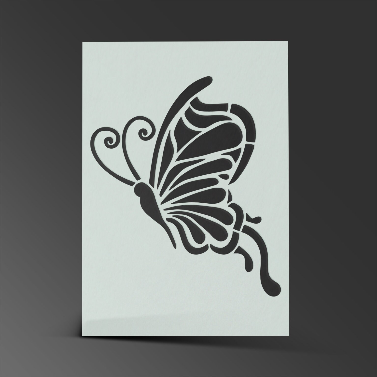 Zonon 6 Plantillas De Pintura De Mariposas, Kit De Plantillas De Flores Y Mariposas Para Pintar Sobre Lienzo De Pared De Madera, Plantilla De Plástico Reutilizable Para Puerta Decoración Del Hogar