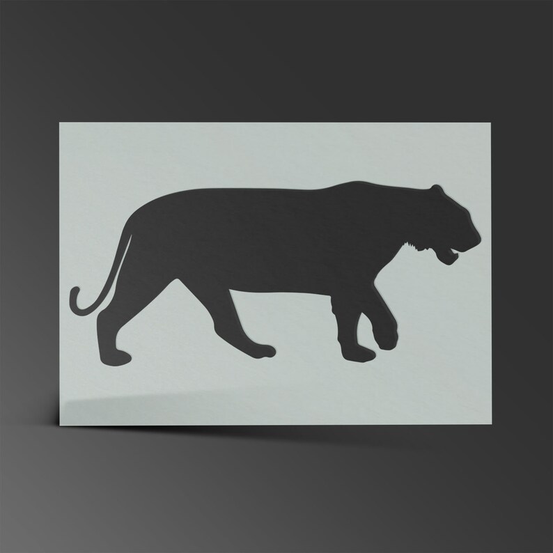 Tier Schablone Afrika Löwe Tiger Elefant Mylar Blatt