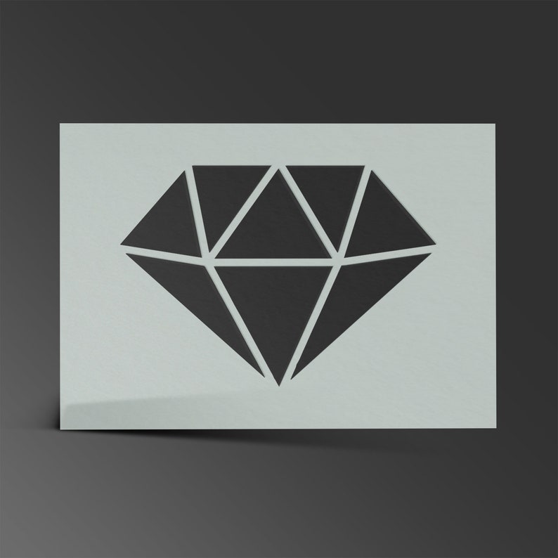 Pfeil Schablone A4 Mylar - Wiederverwendbare Airbrush Schablone 150x255mm