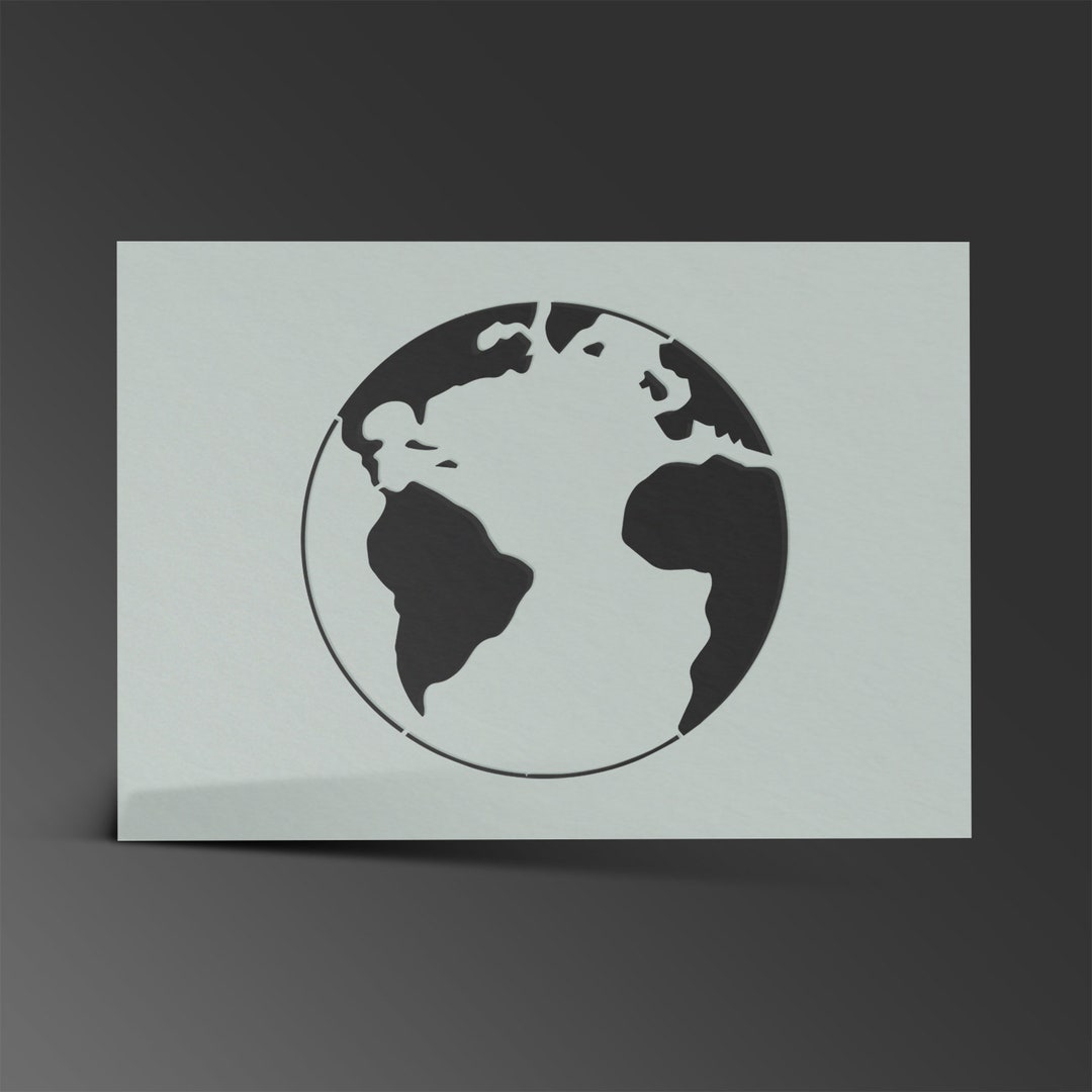 earth-stencil-planet-world-mylar-sheet-painting-wall-art-craft-airbrush-190-micron-etsy-israel