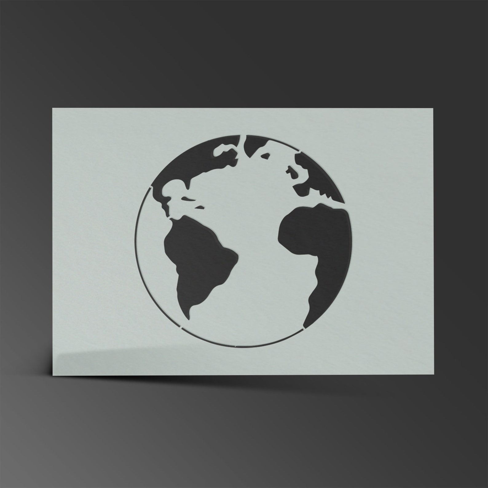 Earth Stencil Planet World Mylar Sheet Painting Wall Art Craft Etsy earth-stencil-clipart-best