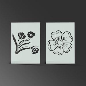 Stencil papavero fiore giorno della memoria veterani foglio mylar pittura arte murale artigianato aerografo 190 micron camera da letto per bambini