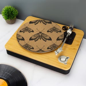 Mottenpatroon Platenspeler Slipmat Draaitafel DJ Vinyl Slipmat UV-bedrukt