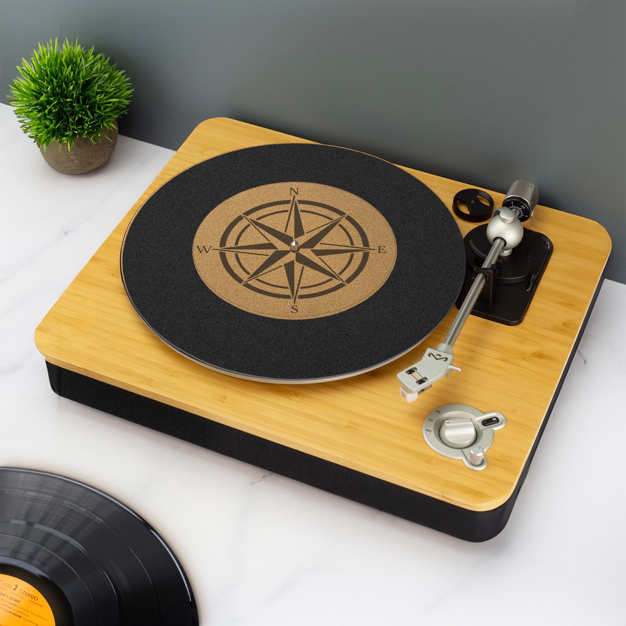 コンパス レコードプレーヤー スリップマット ターンテーブル DJ