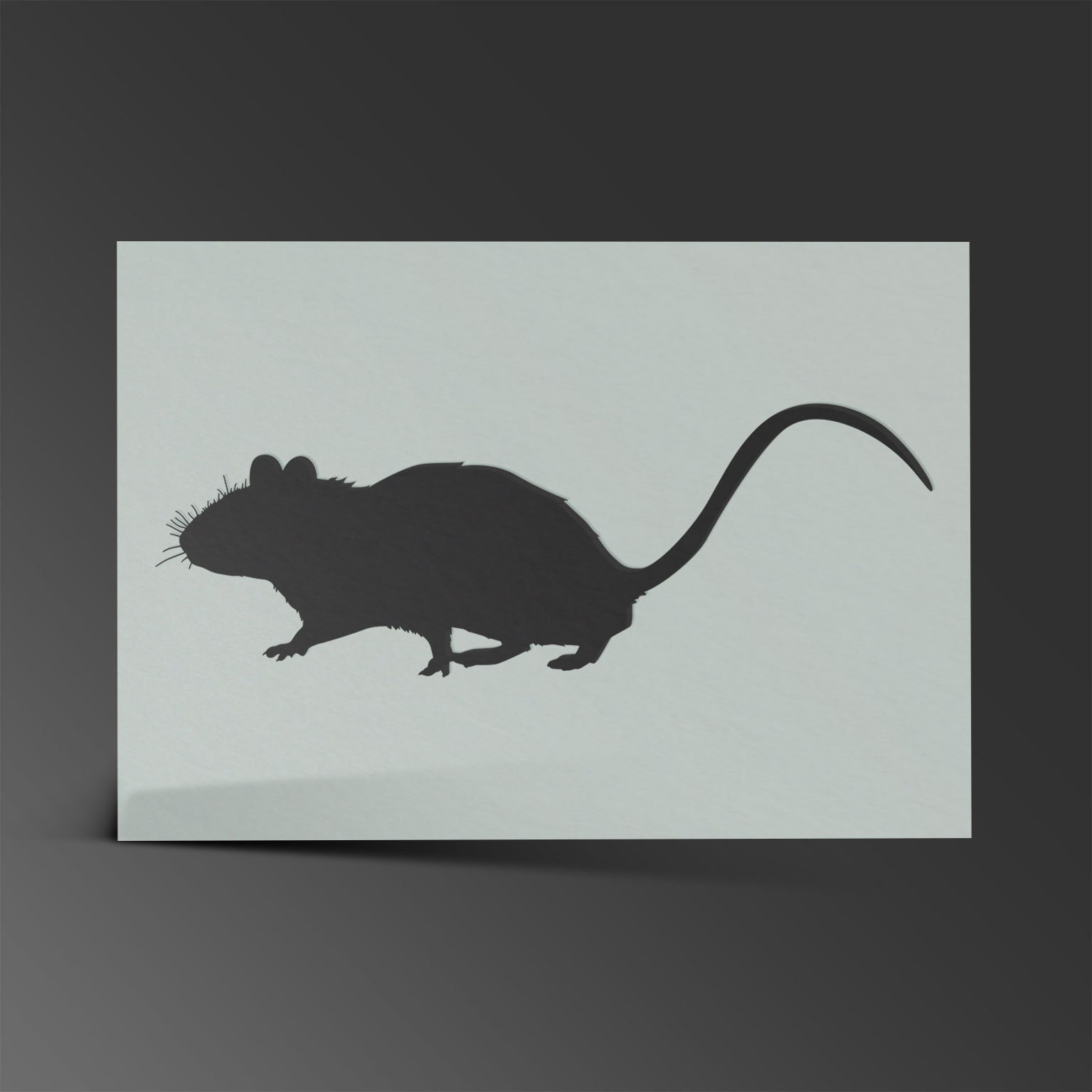 Igelblatt Schablone A5 - Mylar Airbrush Schablone 190 Mikron