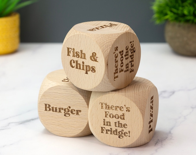 Takeaway Dice Couples Date Night Married Night In Gift Idea Food Present For Him For Her Fun Gift