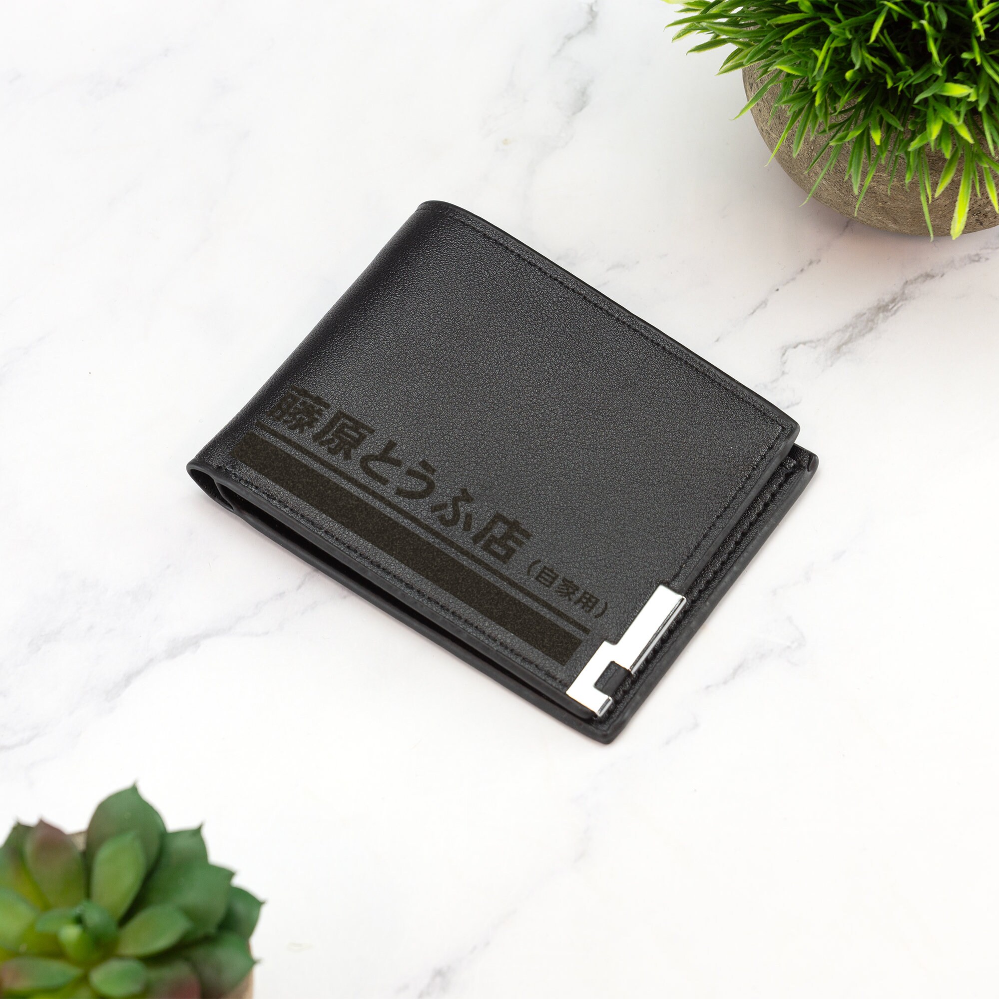 Trueno AE86 Wallet Vegan Leather Black Brown Grey Leather Japanese ...