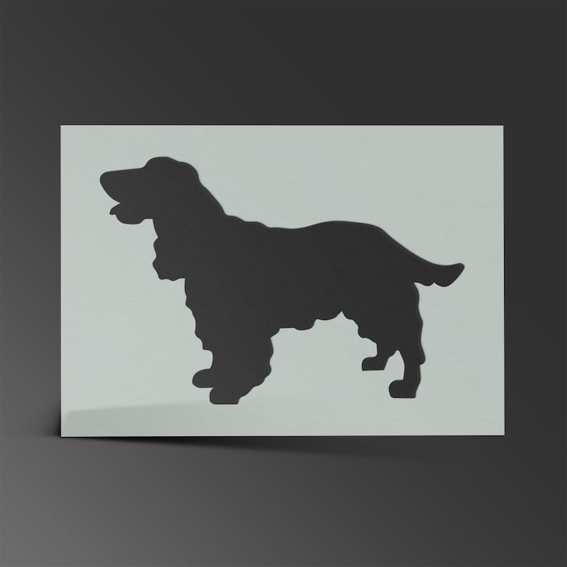 Hunde Schablone Teil 1 Mylar Welpen Blatt Honig Malerei Wand | Etsy