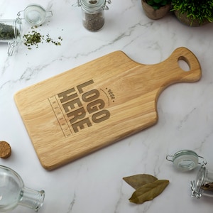 Tabla de servir de madera con logotipo personalizado grabado, tabla de quesos, tabla de cortar, regalo novedoso, cumpleaños, Navidad, inauguración de la casa, boda