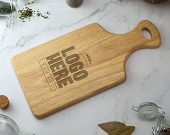 Custom Logo Engraved Wooden Serving Board Cheese Board Serving Board Cutting Novelty Gift Birthday Christmas Housewarming Wedding