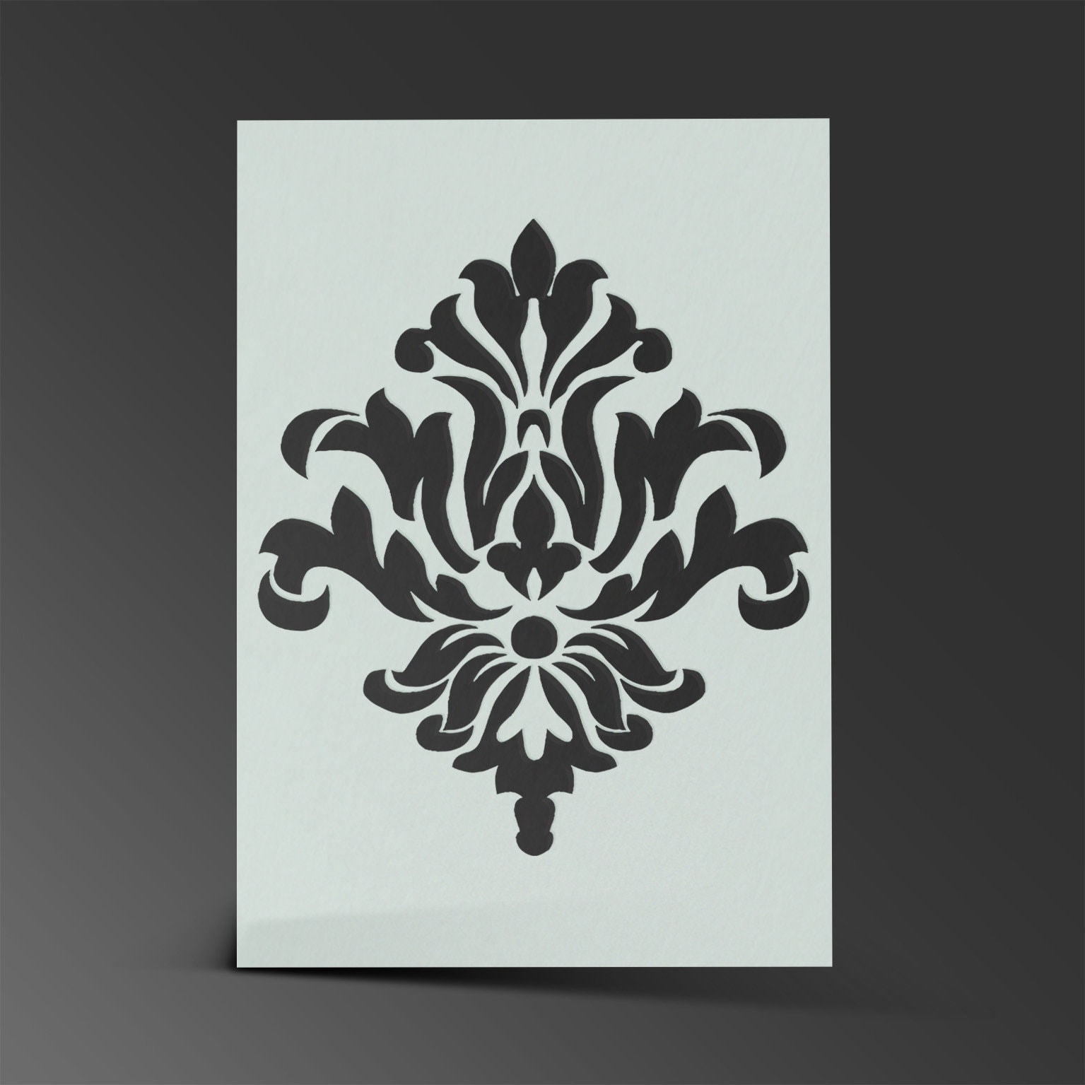 Damask Pattern Stencil Mylar Sheet Painting Wall Art Craft Airbrush 190 ...