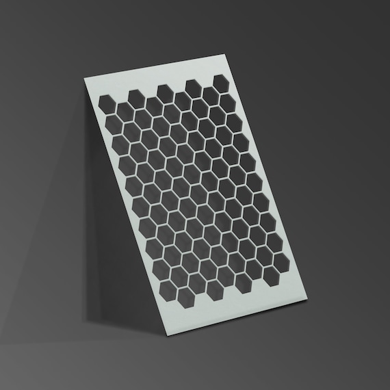 Honeycomb Pattern Stencil Bee Honey Mylar Sheet Painting Wall Art Craft Airbrush 190 Micron