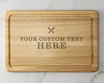 Personalised Custom Engraved Wooden Chopping Board Cheese Board Serving Board Cutting Novelty Gift Birthday Christmas Housewarming Wedding