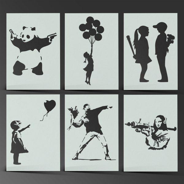 Banksy Stencil - Etsy