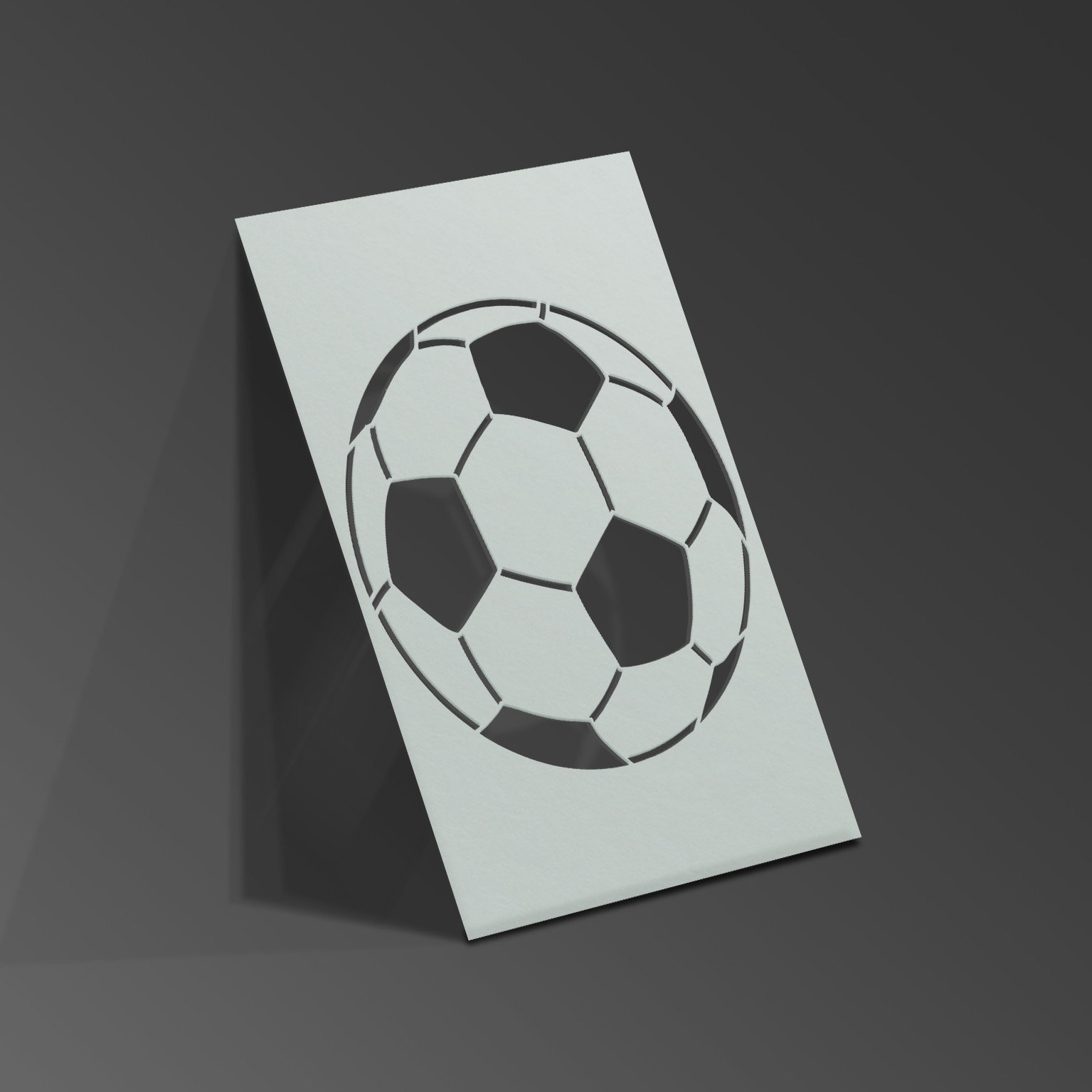 Football Soccer Stencil Mylar Sheet Painting Wall Art Craft | Etsy