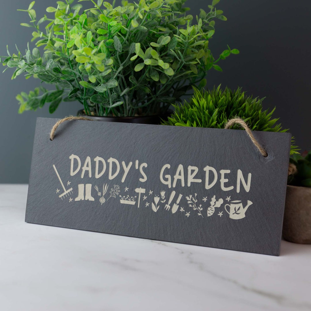 Personalised Slate Sign Garden Sign, Custom, House Warming, Chalk Board