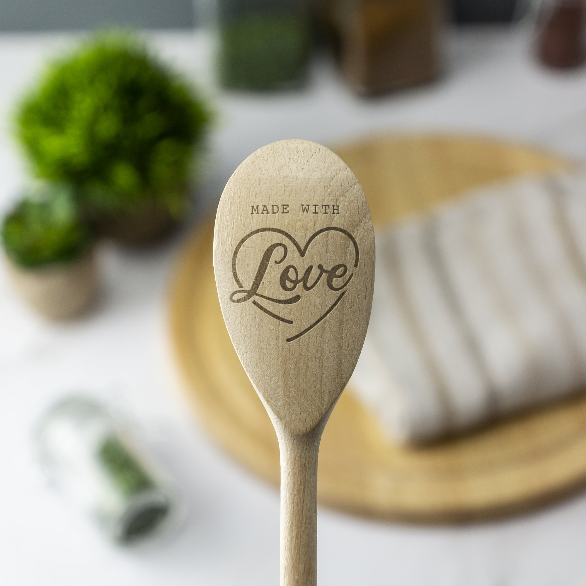 Personalised Engraved Wooden Spoon Custom Text Baking Baker | Etsy UK