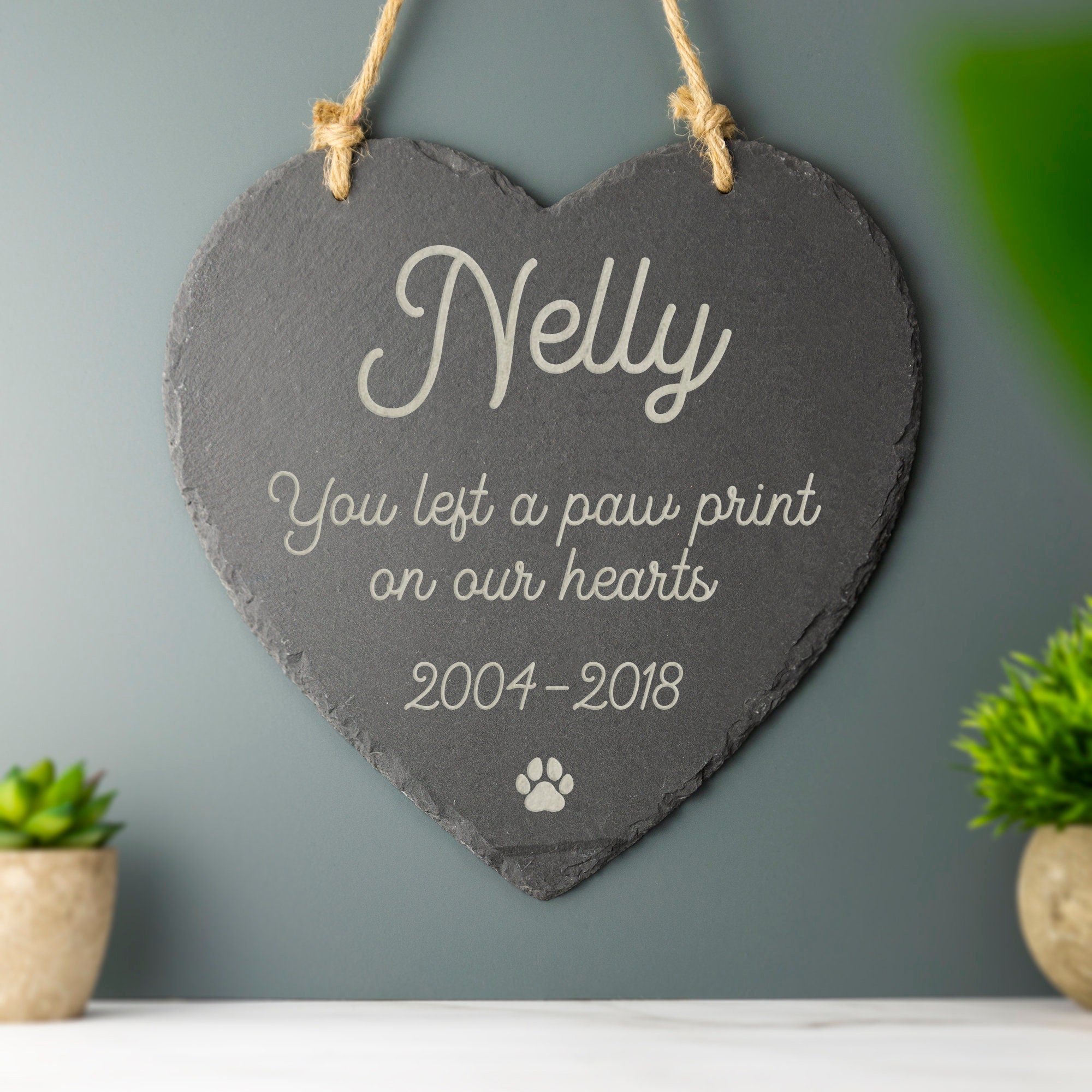 Personalised Pet Memorial Plaque Grave Slate Marker Custom Etsy