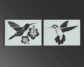 Humming Bird Schablone Shabby Chic Mylar Sheet Painting Wall Art Craft Airbrush 190 Micron Kinder Schlafzimmer