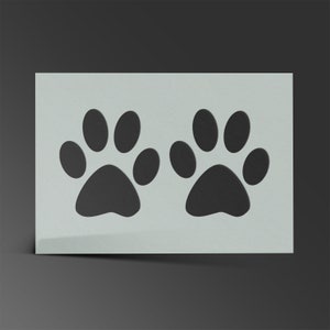 Paw Prints Stencil Cat Dog Mylar Sheet Painting Wall Art Craft Airbrush 190 Micron