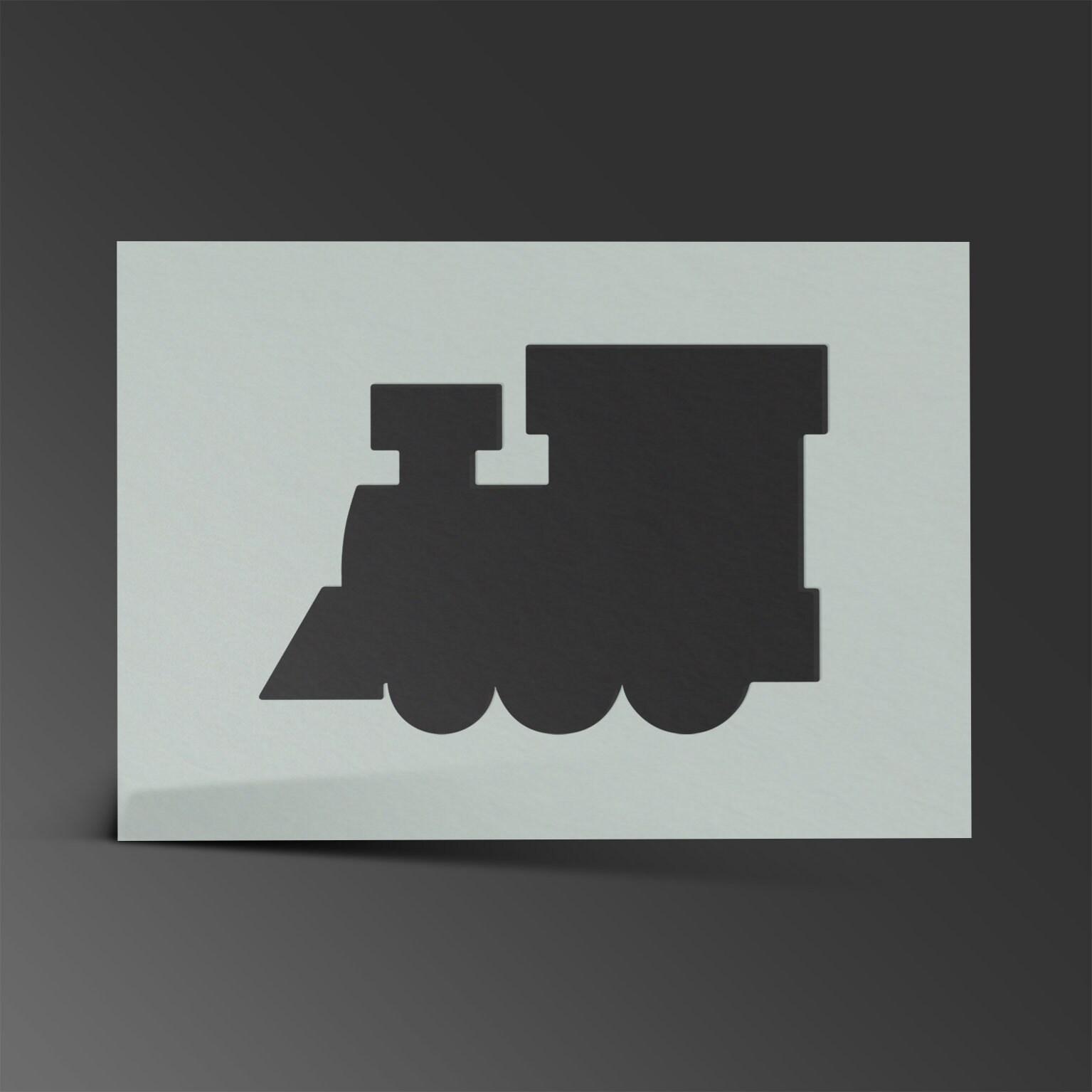 Train Stencil Mylar Steam Engine Sheet Painting Wall Art Craft Etsy UK
