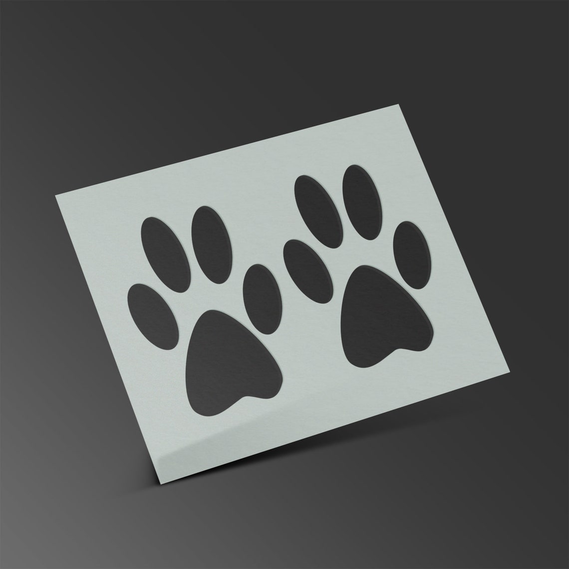Laser Chimp Paw Print Stencil – Mylar Sheet, 190 Micron, Dog Cat Art Craft Painting - View #4