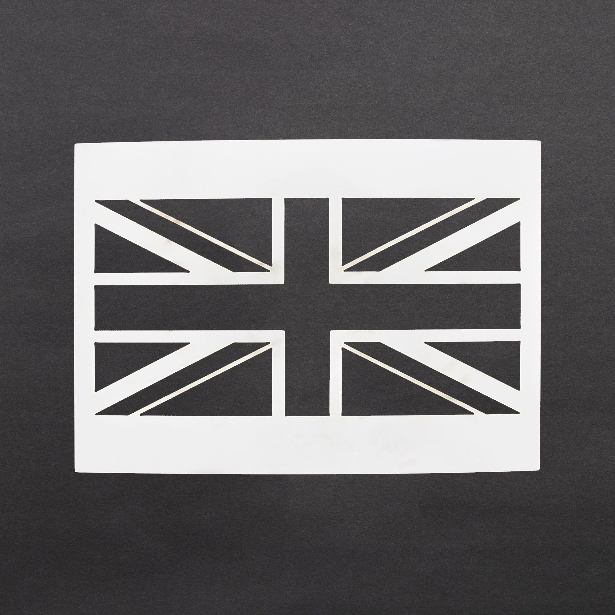 UK Flag Wall Art Union Jack Laser Cut Mylar Stencil Airbrushing Visual union-jack-stencil-free-stencil-gallery