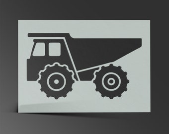 Dump Truck Stencil Mylar Sheet Painting Wall Art Craft Airbrush 190 Micron